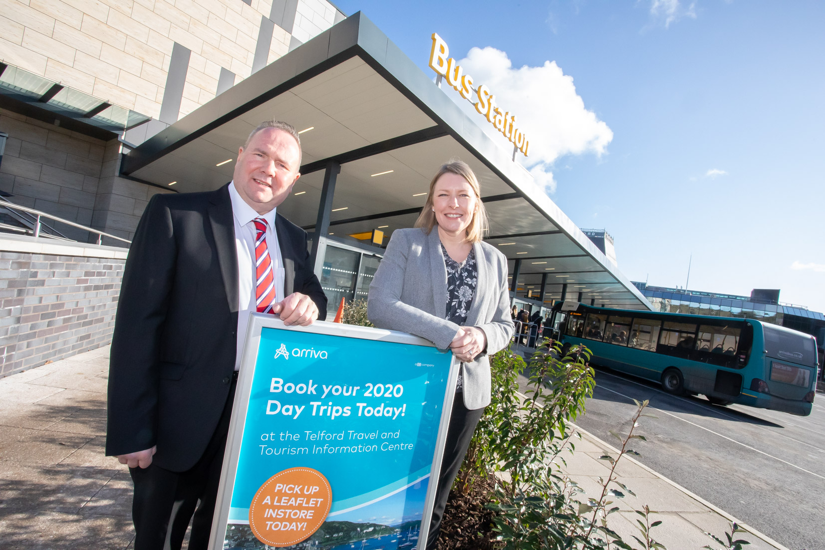 Arriva’s partnership with Telford & Wrekin Council opens doors to Telford Travel & Tourism Information Centre